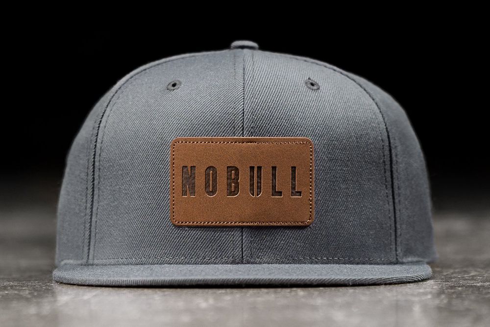 Casquettes NOBULL Grise - NOBULL Flat-Brim Snapback,France (9842-HVUEJ)